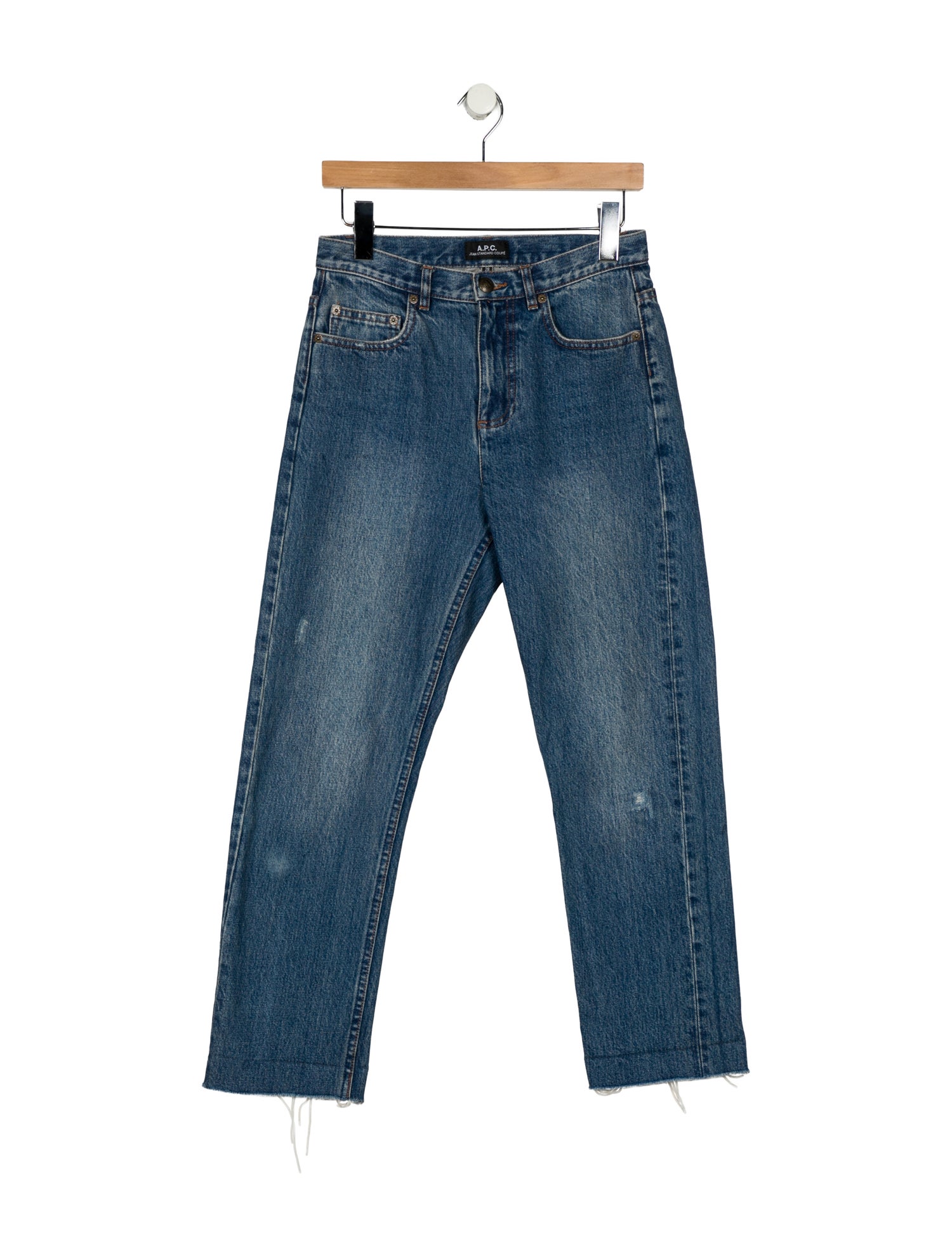 A.P.C. High-Rise Straight Leg Jeans