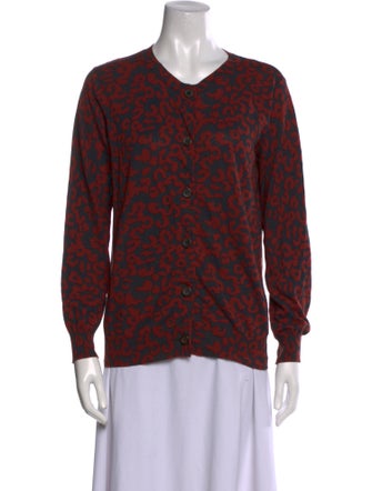 A.P.C. Printed V-Neck Sweater