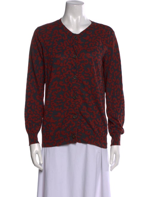 A.P.C. Printed V-Neck Sweater