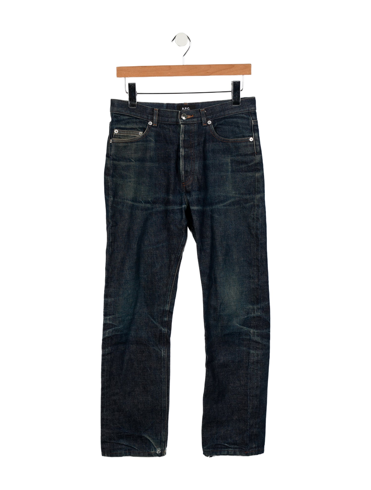A.P.C. Mid-Rise Straight Leg Jeans