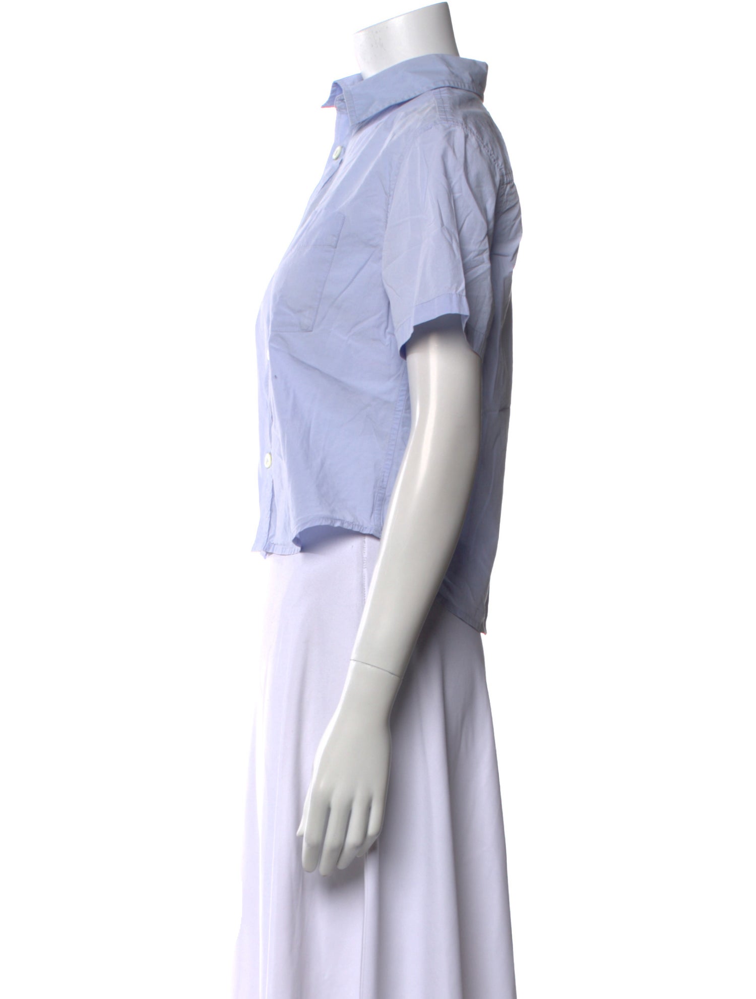 A.P.C. Short Sleeve Button-Up Top