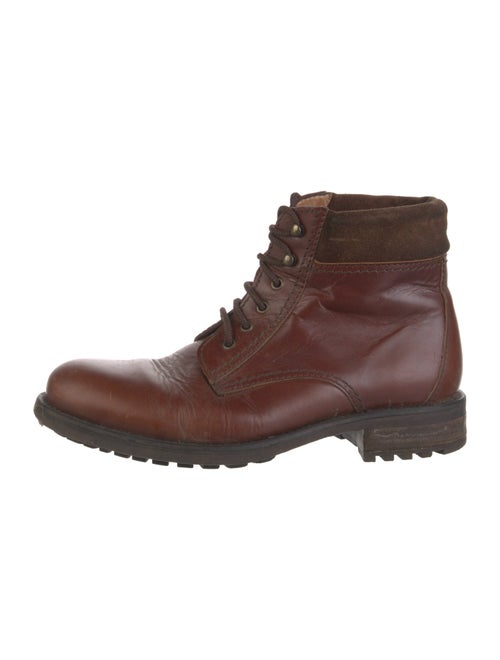 A.P.C. Leather Combat Boots
