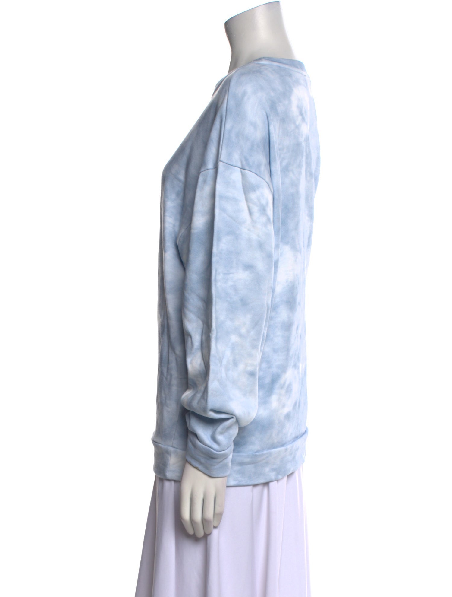 A.P.C. Tie-Dye Print Bateau Neckline Sweatshirt