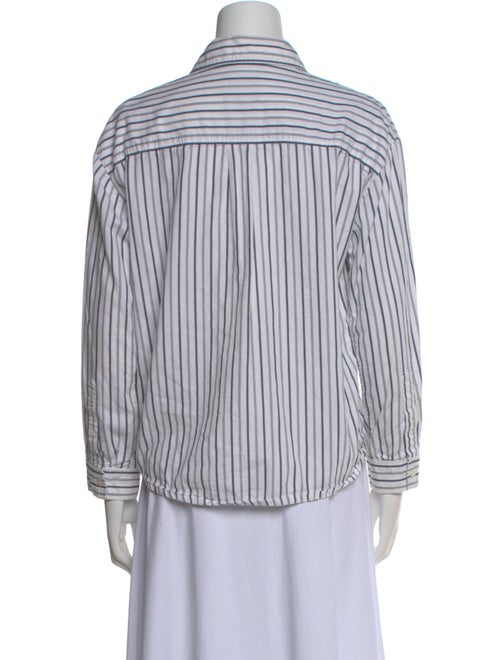 A.P.C. Striped Long Sleeve Button-Up Top