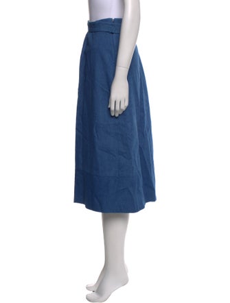 A.P.C. Ruffle Embellishment Midi Length Skirt