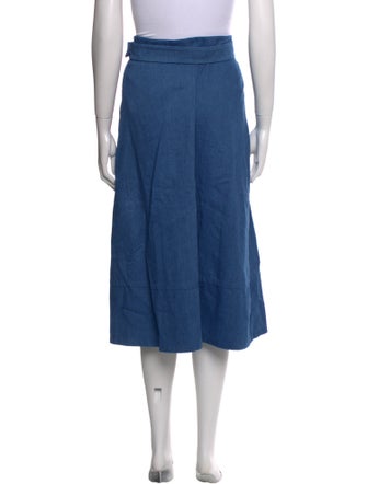 A.P.C. Ruffle Embellishment Midi Length Skirt