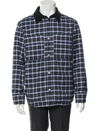 A.P.C. Plaid Print Trucker Jacket
