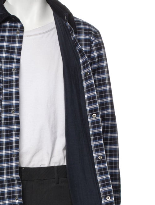 A.P.C. Plaid Print Trucker Jacket
