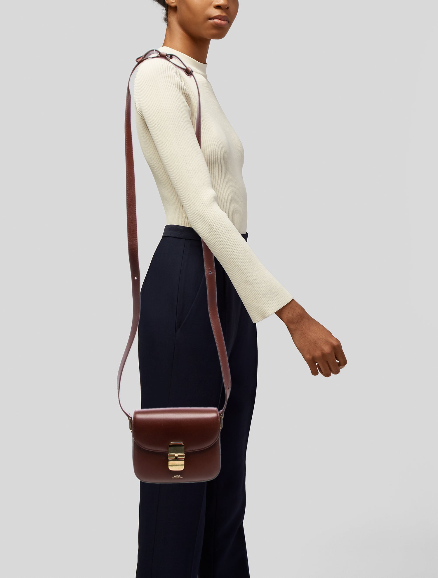 A.P.C. Leather Crossbody Bag