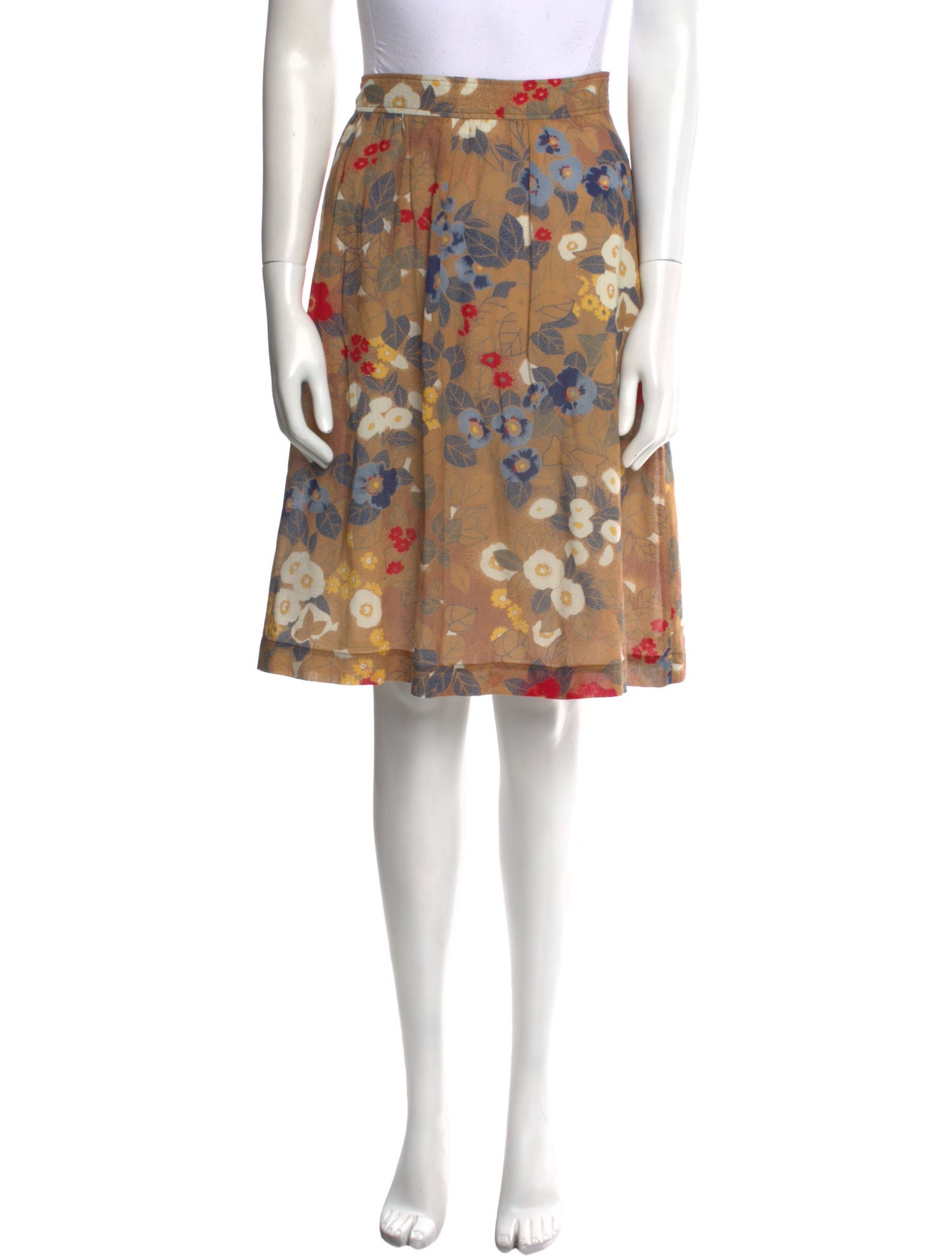 A.P.C. Printed Knee-Length Skirt