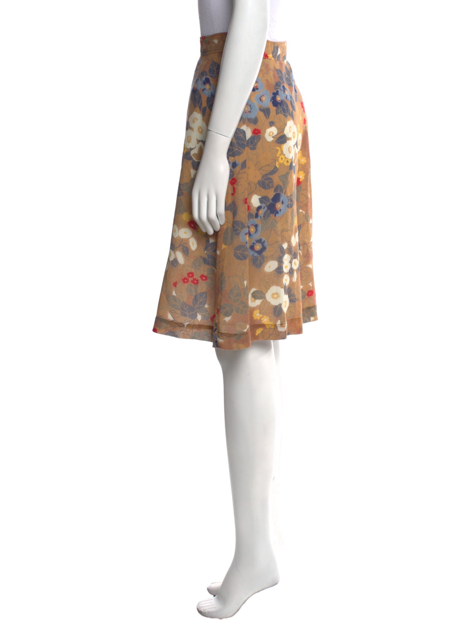 A.P.C. Printed Knee-Length Skirt