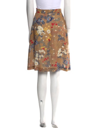 A.P.C. Printed Knee-Length Skirt