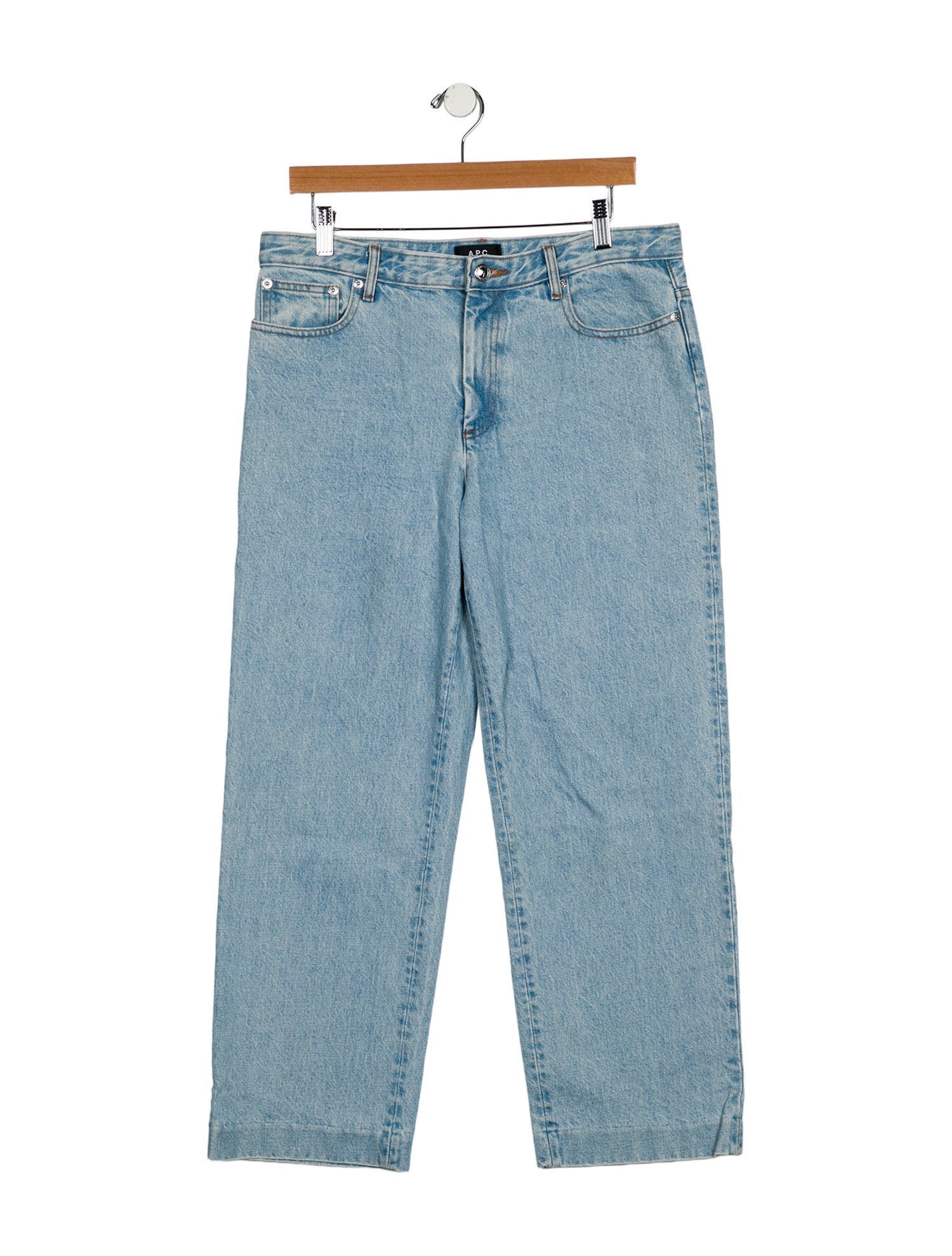 A.P.C. Mid-Rise Wide Leg Jeans