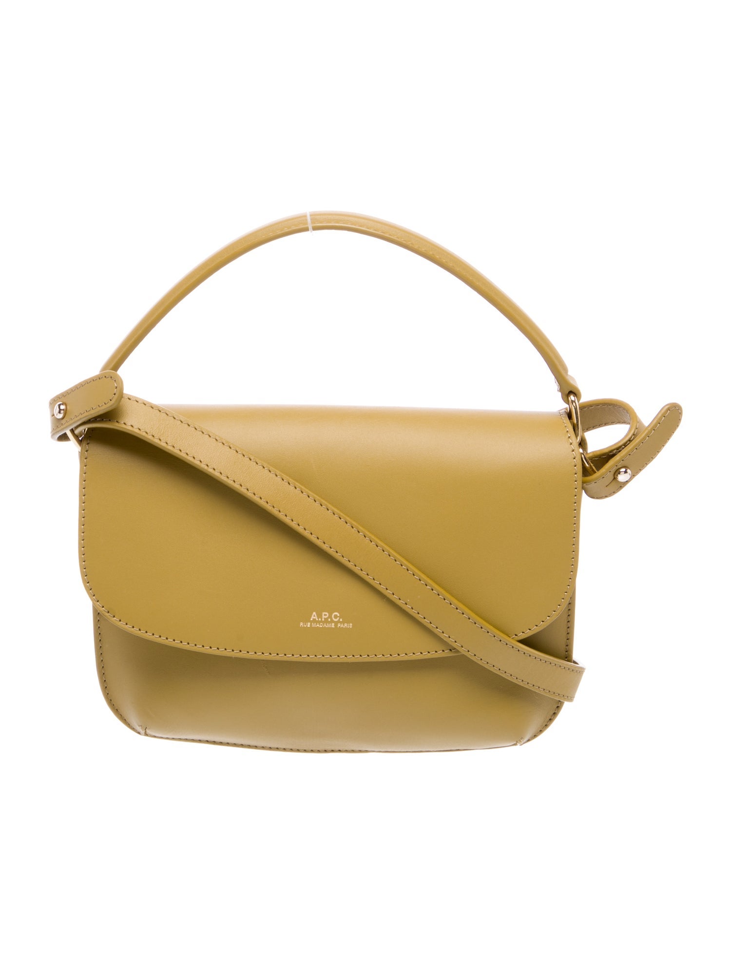 A.P.C. Saffiano Leather Top Handle Bag