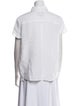 A.P.C. Linen Short Sleeve Button-Up Top