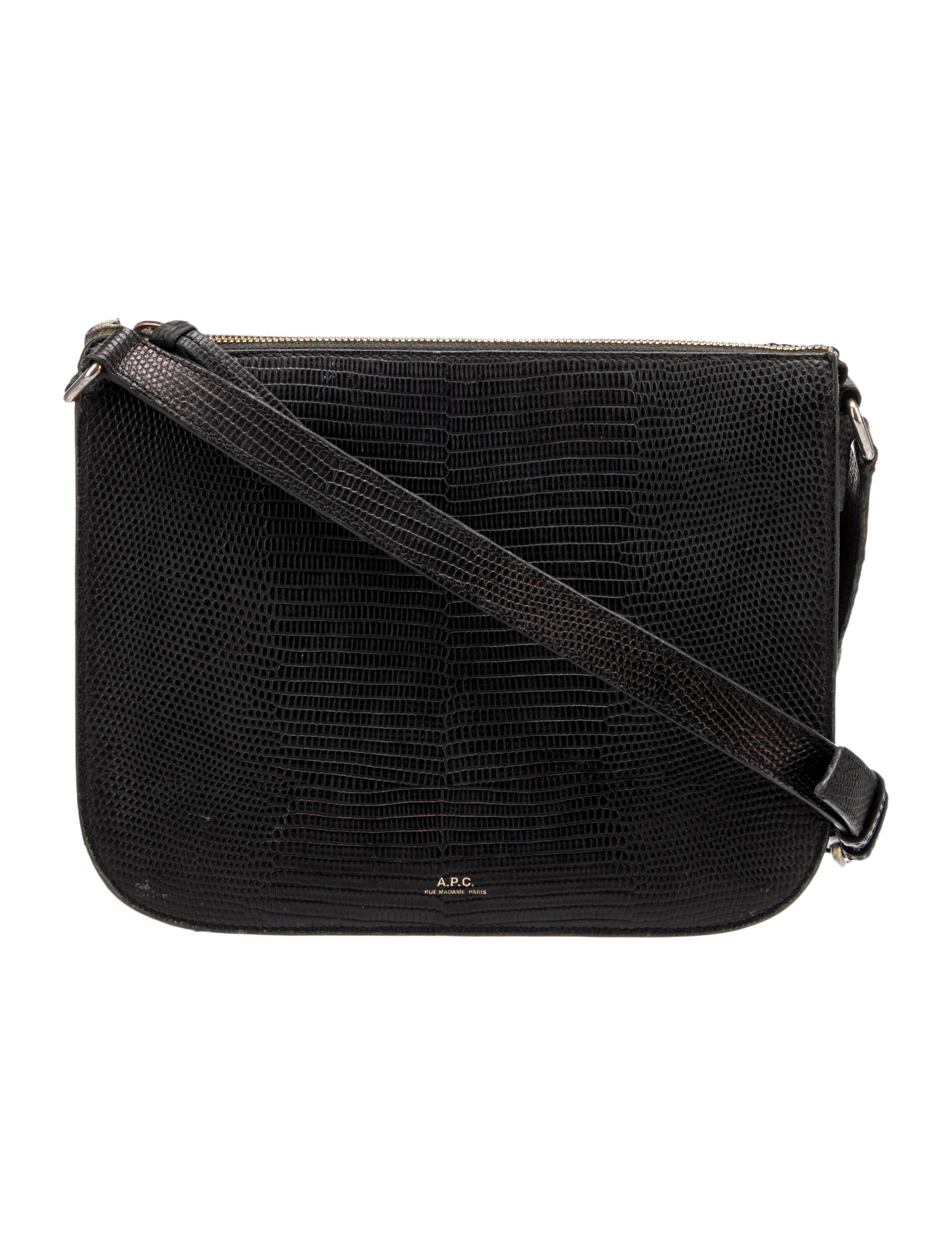 A.P.C. Embossed Leather Crossbody Bag