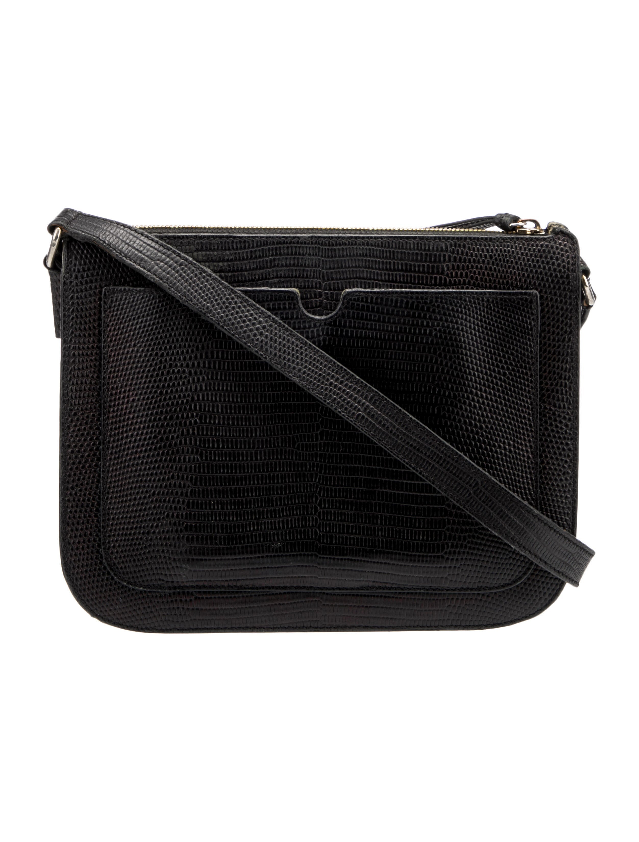 A.P.C. Embossed Leather Crossbody Bag