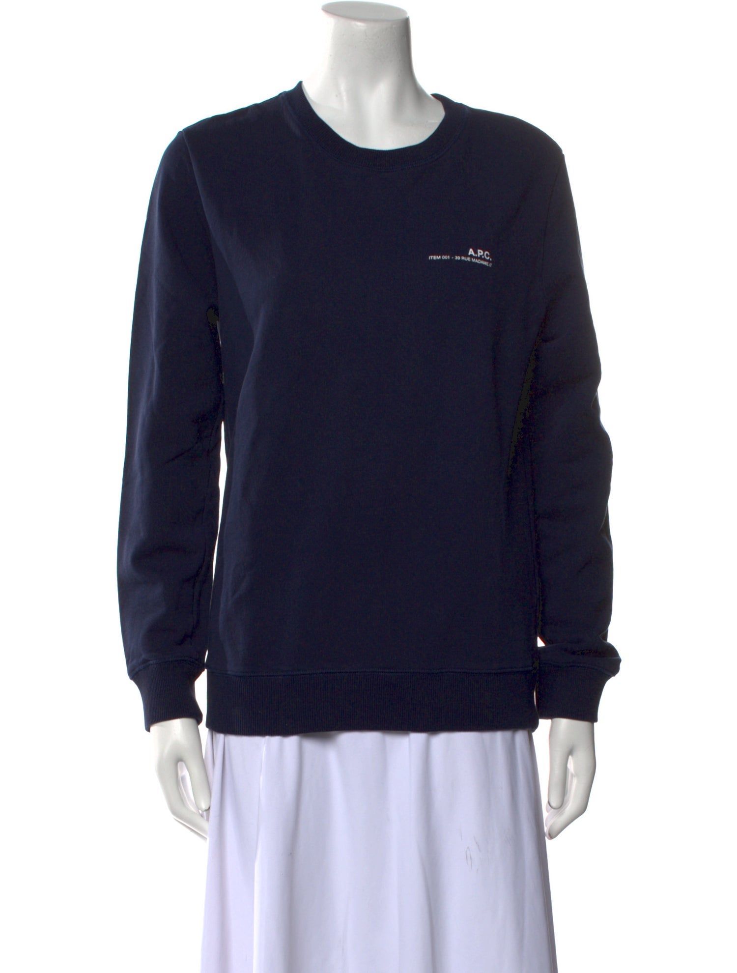 A.P.C. Crew Neck Long Sleeve Sweatshirt