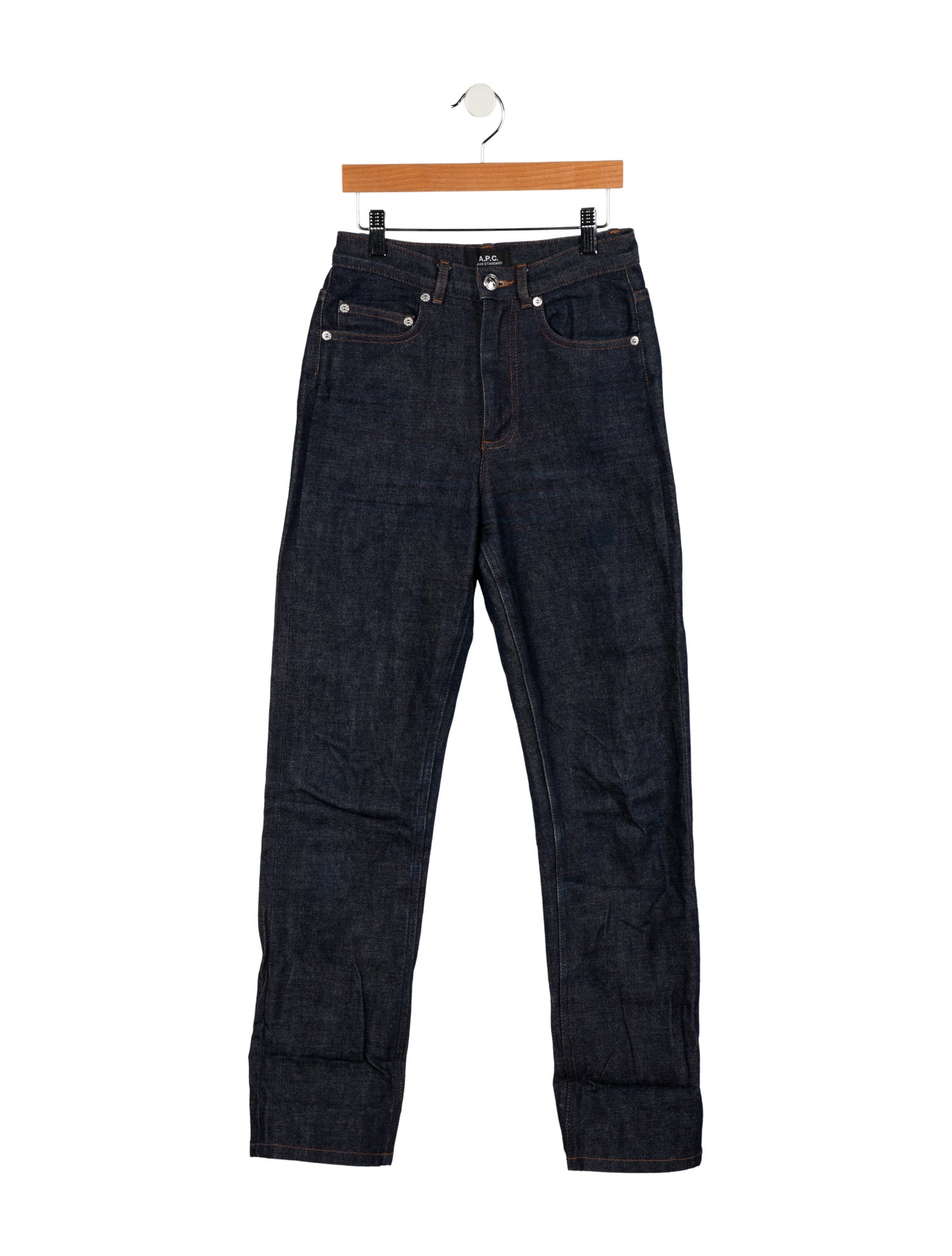 A.P.C. High-Rise Straight Leg Jeans