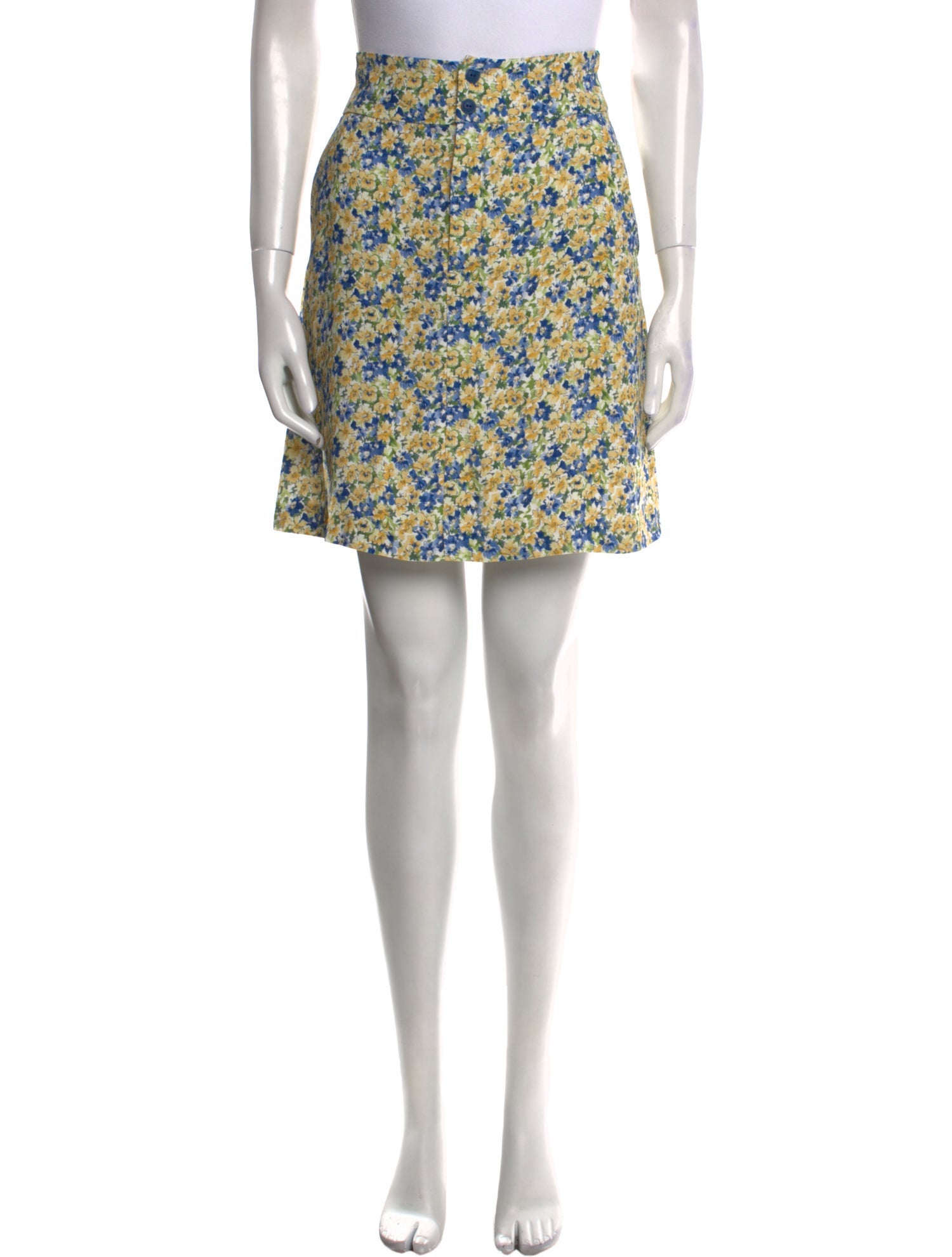 A.P.C. Floral Print Mini Skirt