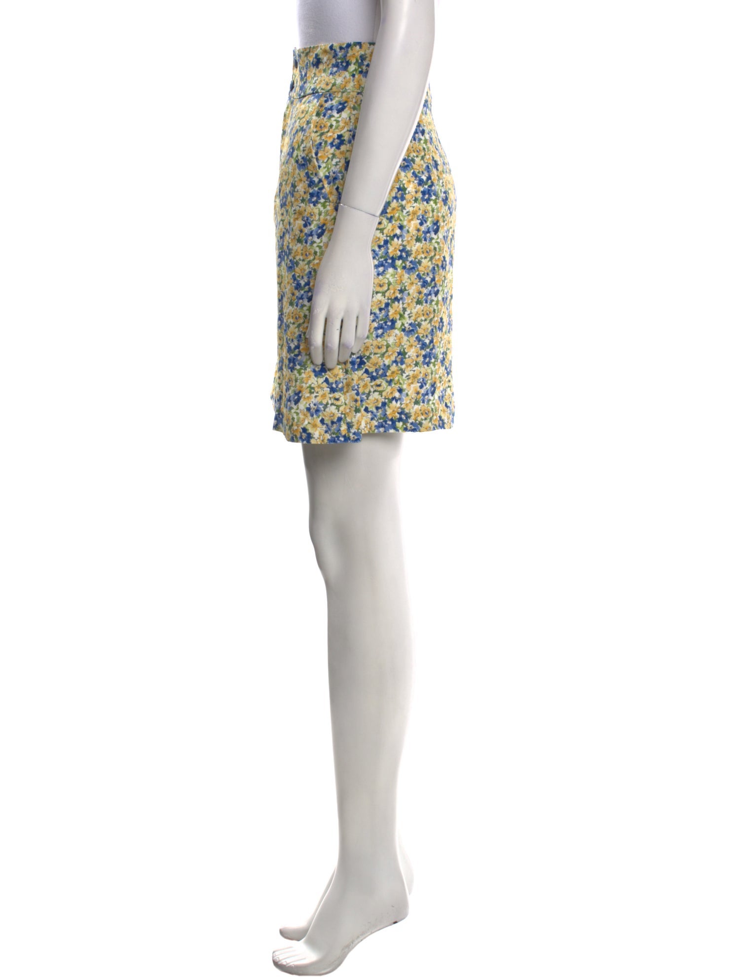 A.P.C. Floral Print Mini Skirt