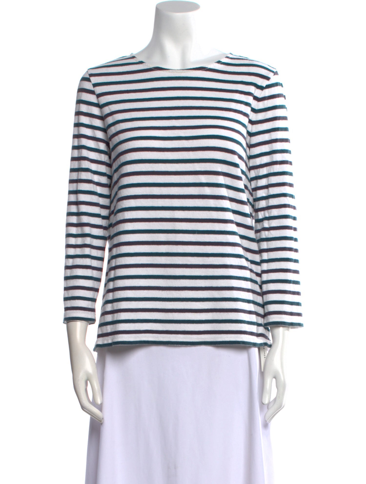 A.P.C. Striped Bateau Neckline Top