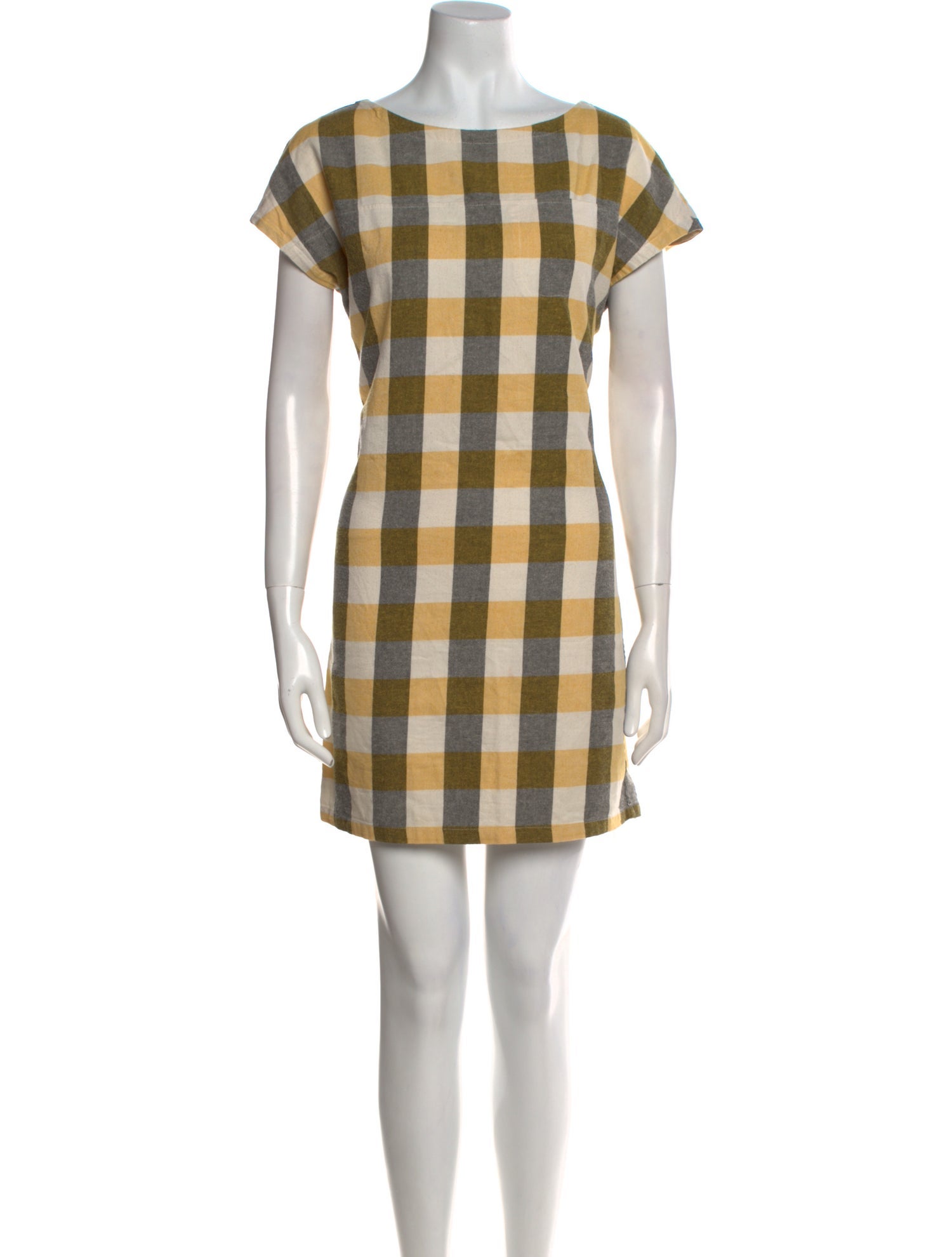 A.P.C. Plaid Print Mini Dress