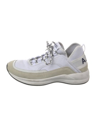 A.P.C. Suede Colorblock Pattern Sneakers