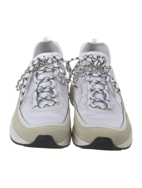 A.P.C. Suede Colorblock Pattern Sneakers