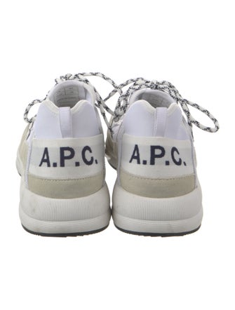 A.P.C. Suede Colorblock Pattern Sneakers