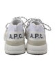 A.P.C. Suede Colorblock Pattern Sneakers