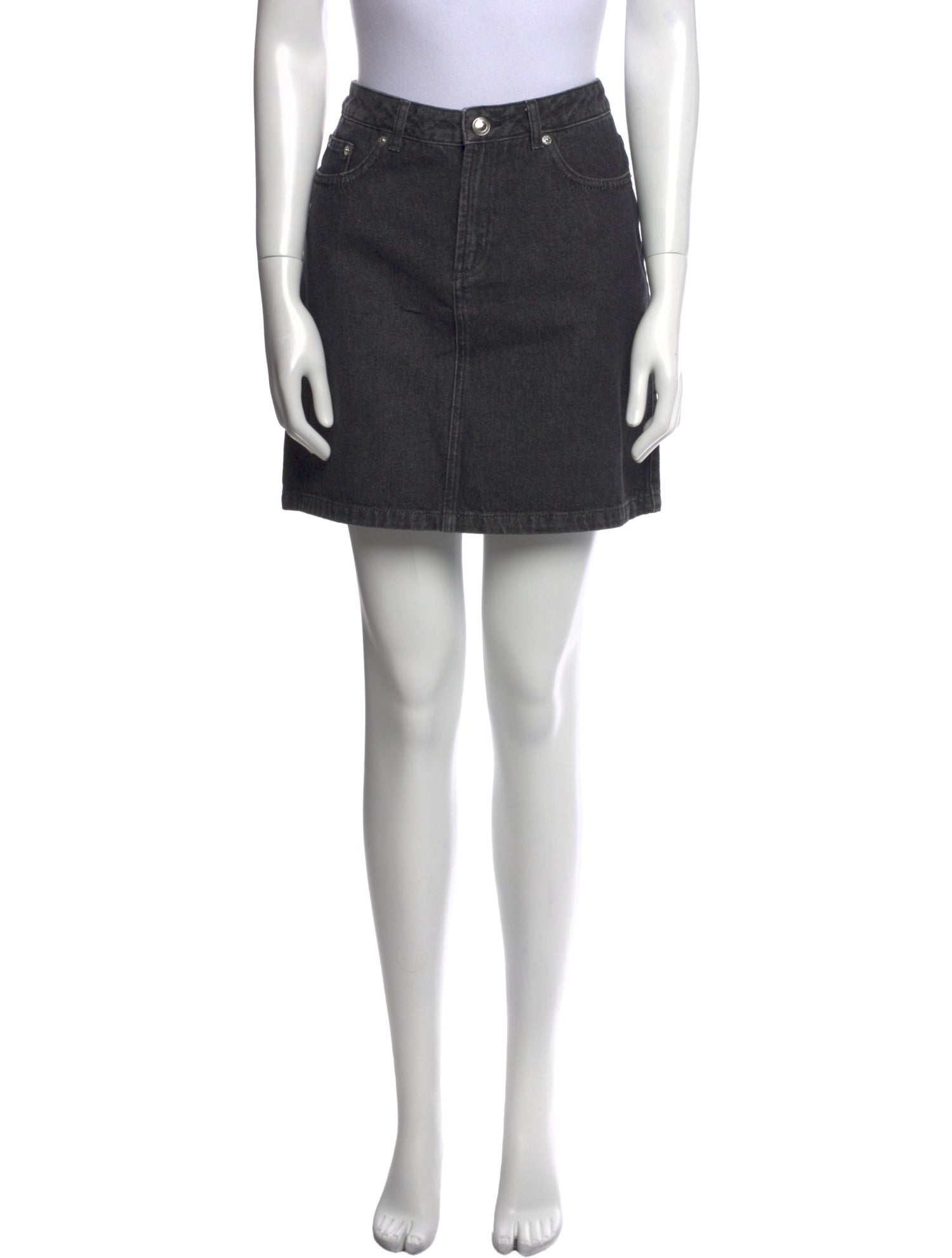 A.P.C. Raw-Edge Trim Mini Skirt