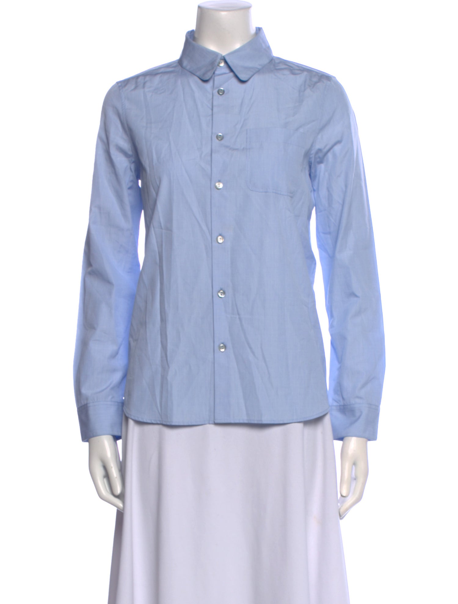 A.P.C. Long Sleeve Button-Up Top