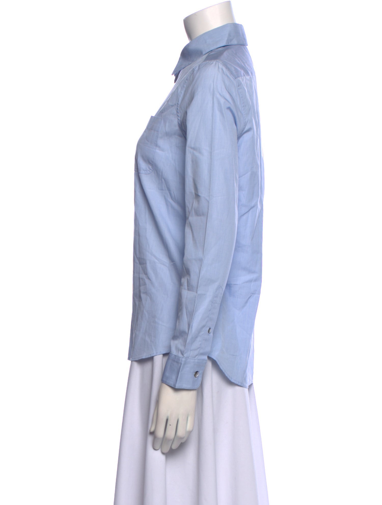 A.P.C. Long Sleeve Button-Up Top