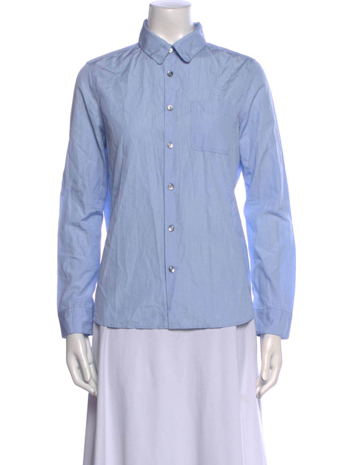 A.P.C. Long Sleeve Button-Up Top