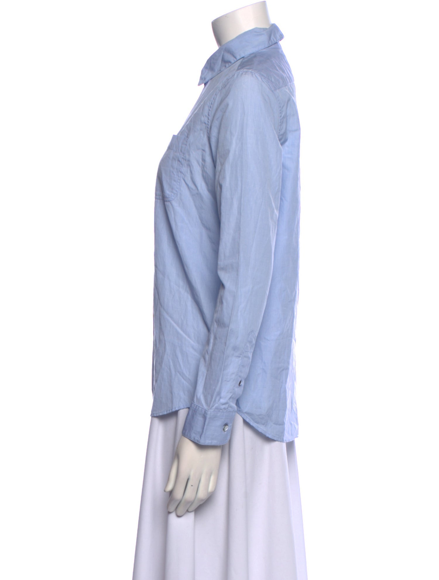 A.P.C. Long Sleeve Button-Up Top