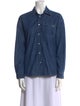 A.P.C. Long Sleeve Button-Up Top