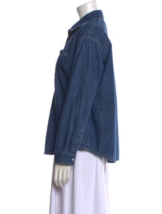 A.P.C. Long Sleeve Button-Up Top