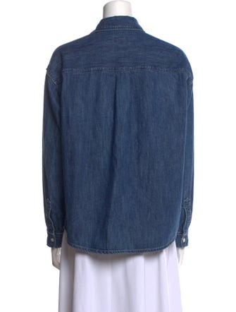 A.P.C. Long Sleeve Button-Up Top