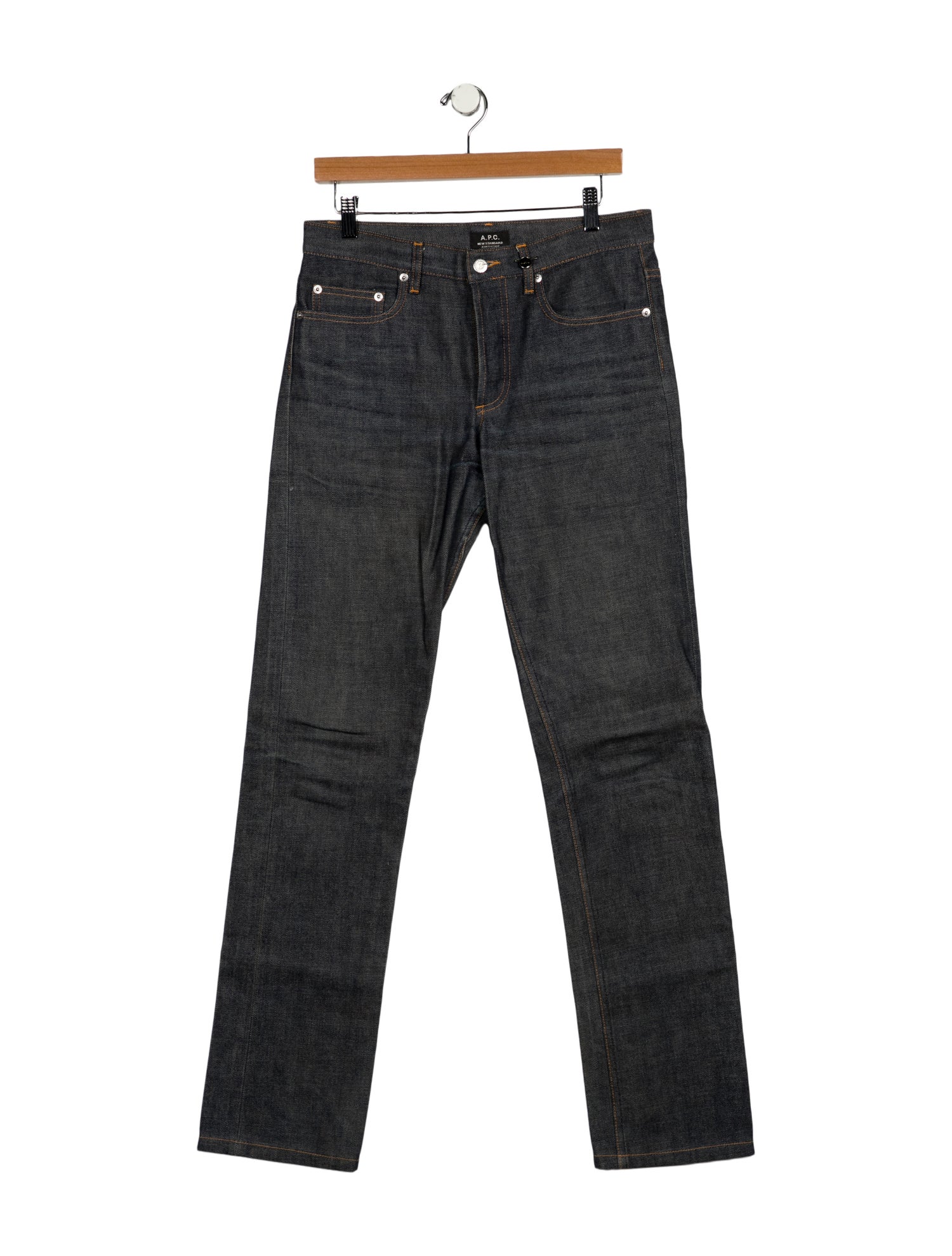 A.P.C. High-Rise Straight Leg Jeans