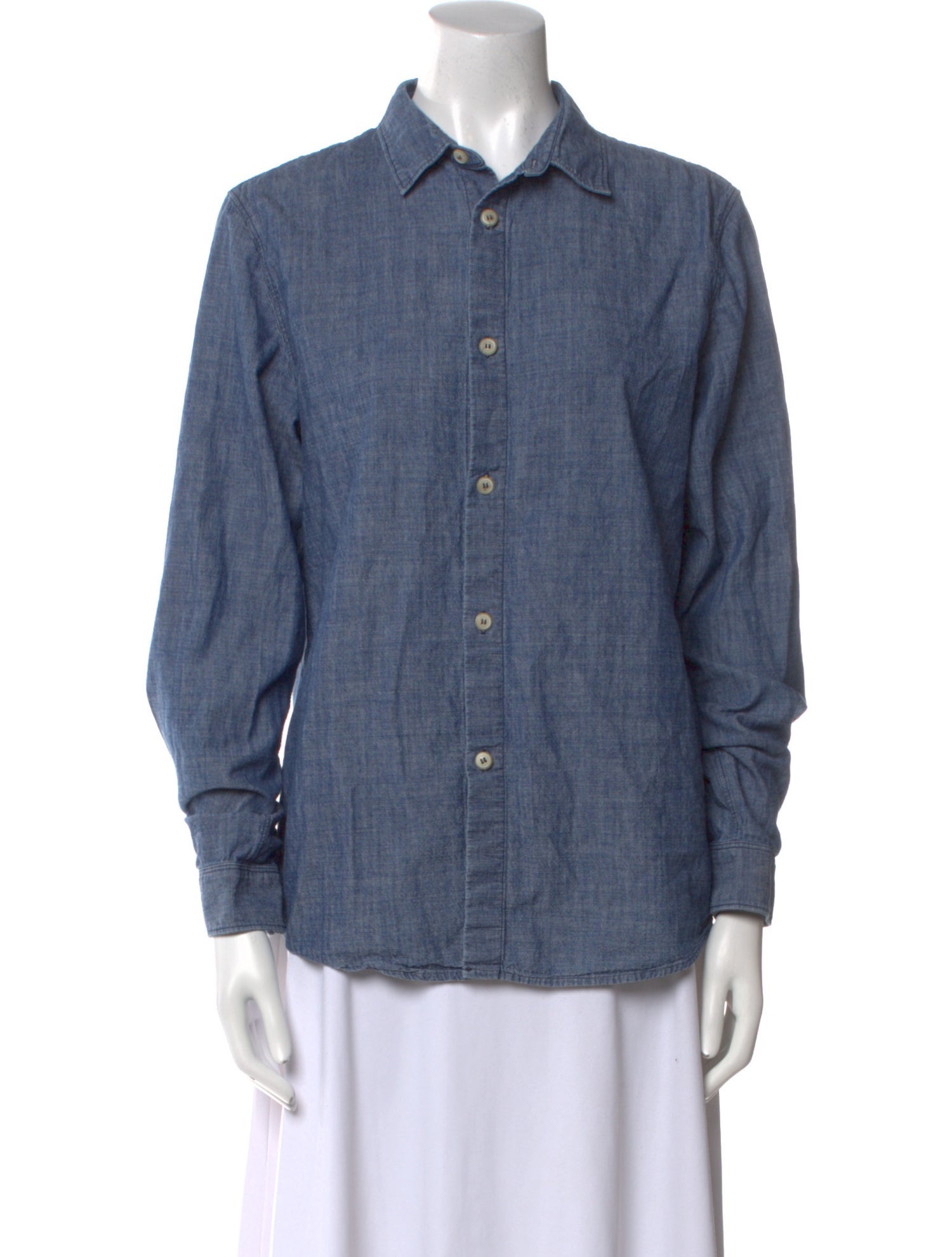 A.P.C. Long Sleeve Button-Up Top