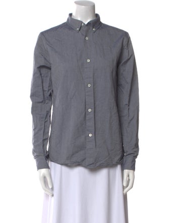 A.P.C. Long Sleeve Button-Up Top