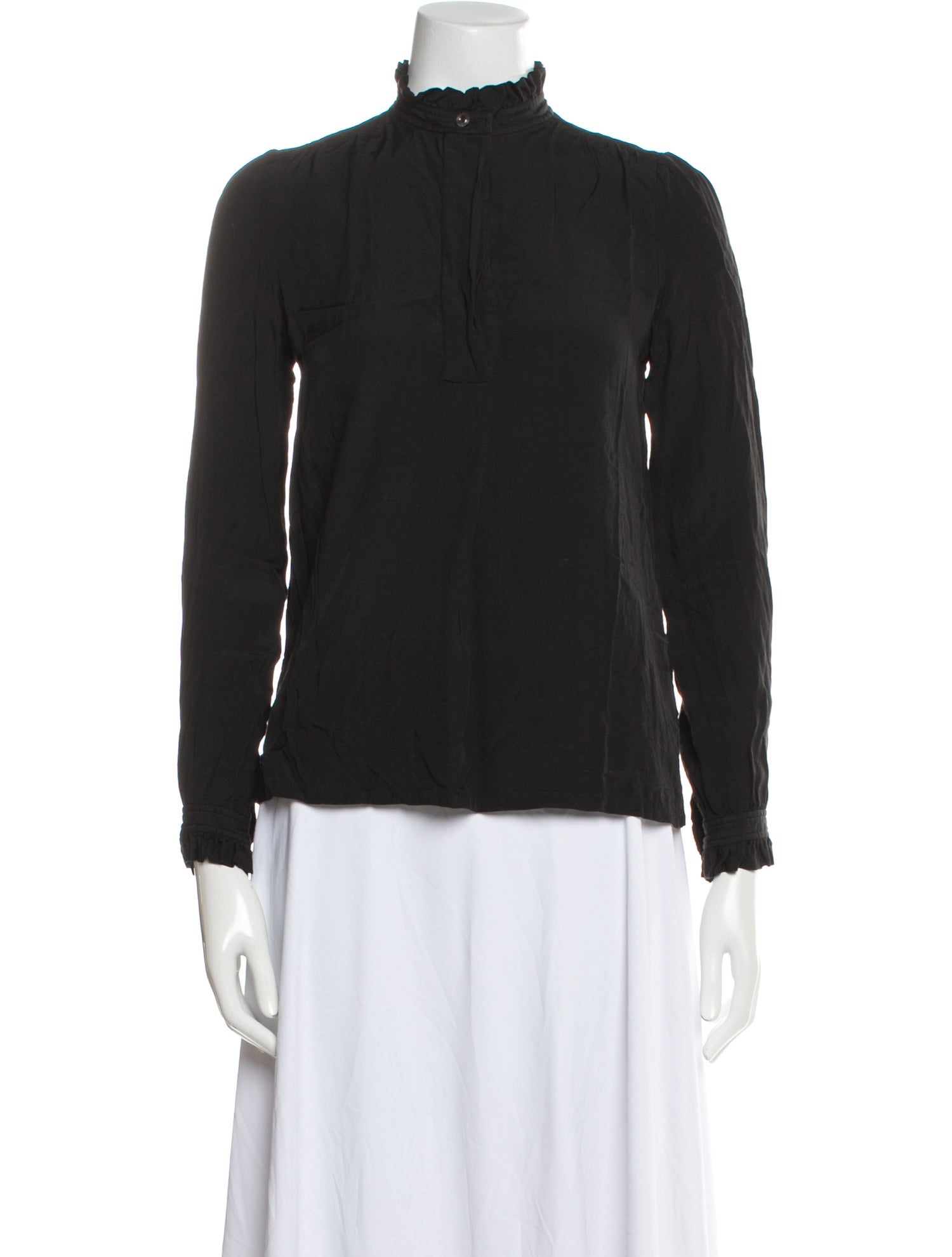 A.P.C. Mock Neck Long Sleeve Sweatshirt