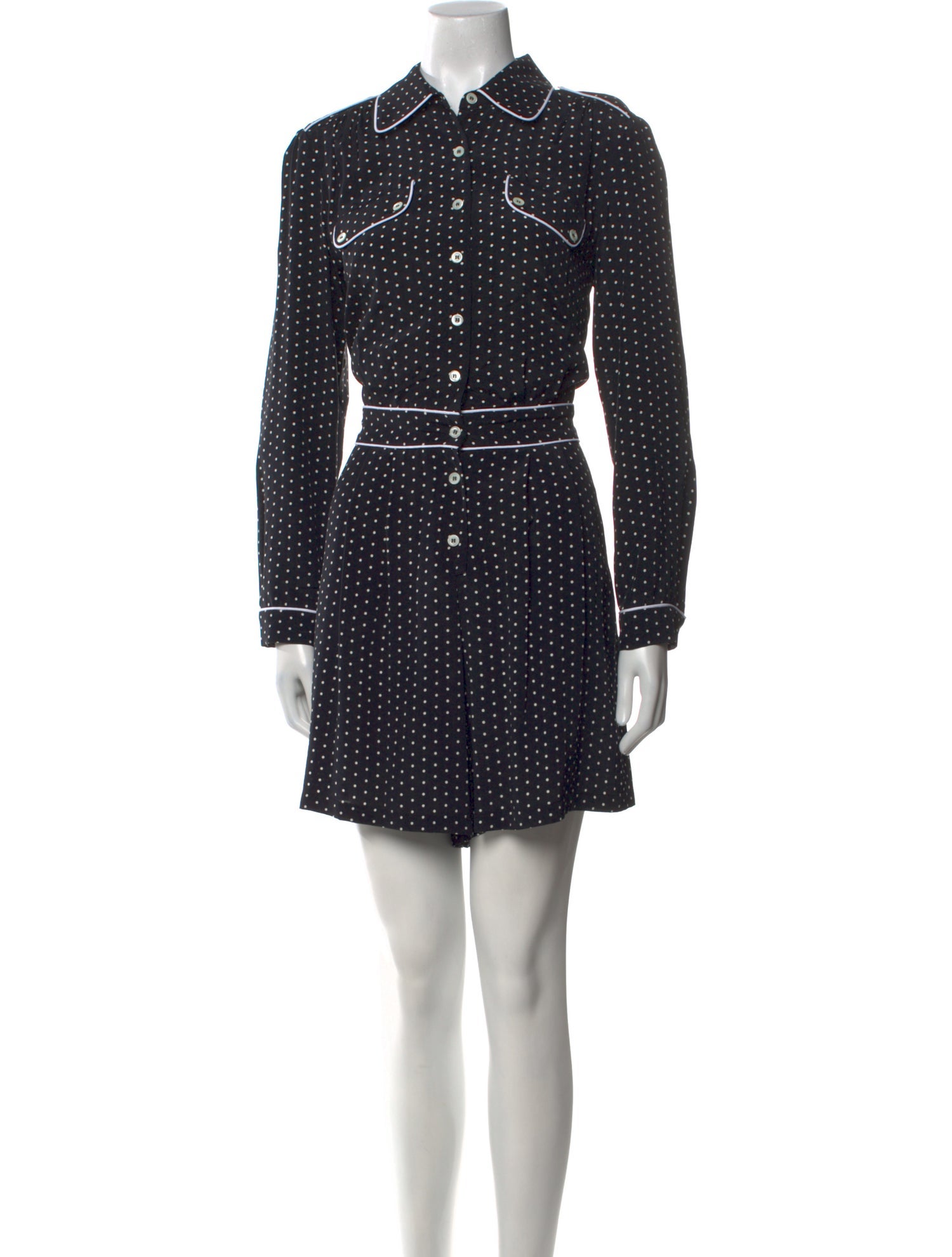 A.P.C. Polka Dot Print Mini Dress