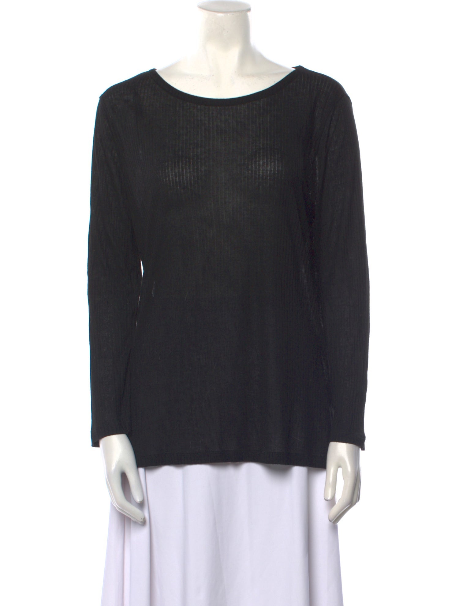 A.P.C. Scoop Neck Long Sleeve Top