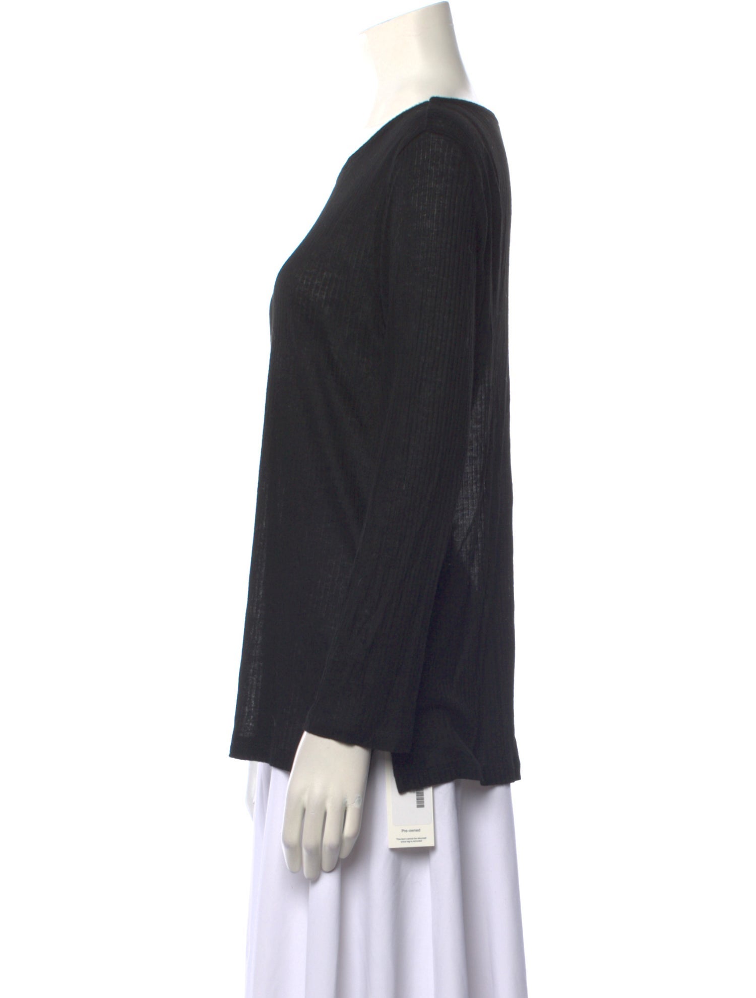 A.P.C. Scoop Neck Long Sleeve Top