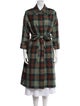 A.P.C. Wool Plaid Print Coat