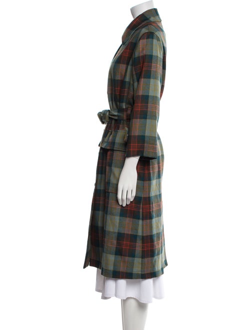 A.P.C. Wool Plaid Print Coat