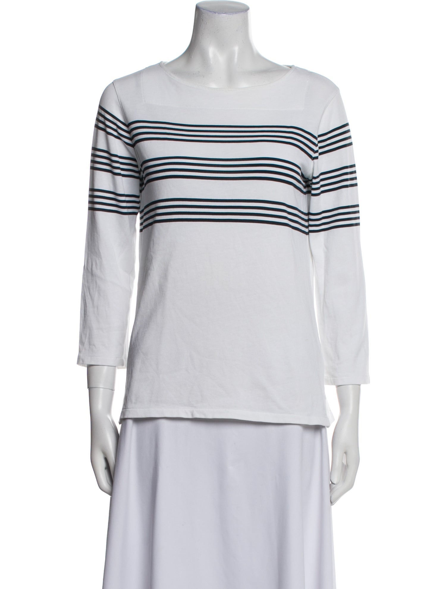 A.P.C. Striped Bateau Neckline T-Shirt
