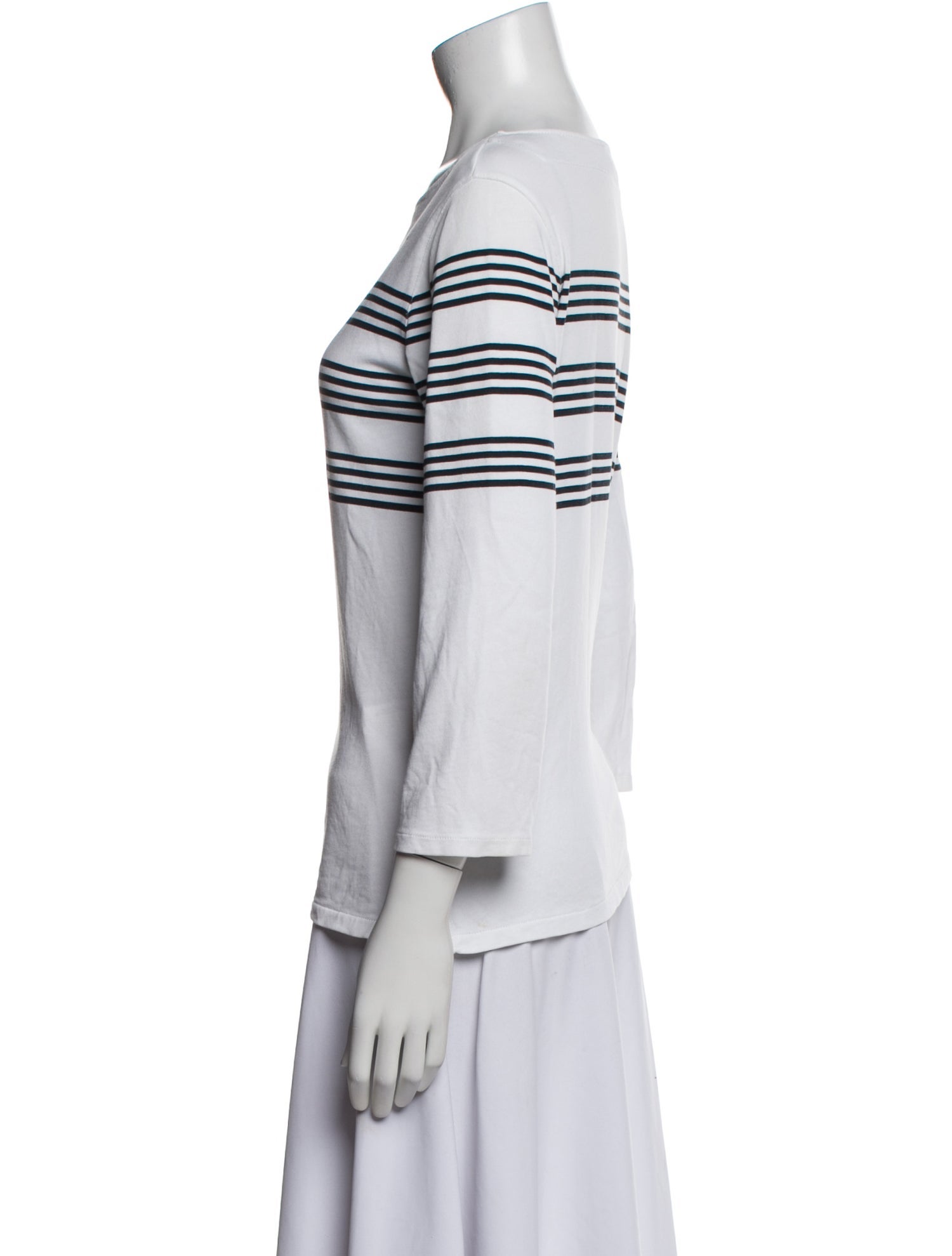 A.P.C. Striped Bateau Neckline T-Shirt